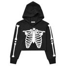 Moletom recortado Perfashion Teen Girl Halloween Glow in Dark Moletom recortado Perfashion Teen Girl Halloween Glow in Dark