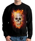 Moletom Rock N Roll Infantil UNISSEX Caveira Blusa Casaco