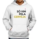 Moletom Só vim pela cerveja - Foca na Moda