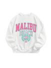 Moletom SOLY HUX feminino com estampa gráfica de letras 8-9Y branca