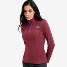 Moletom The North Face Fleece Glacier Hzip Roxo Feminino