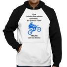 Moletom Trilha com os dindos (moto azul) - Foca na Moda