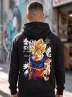 Moletom Unissex - Anime DBZ Goku Super Saiyajin I - Premium Tamanho:GCor:Preto