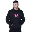 Moletom Unissex Canguru Borboleta Rosa