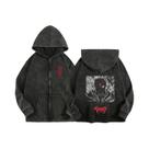 Moletom Unissex Com Zíper E Capuz Estampado Anime Berserk Harajuku Gótico De Algodão, Jaqueta Hip Moletom Unissex Com Zíper E Capuz Estampado Anime Berserk Harajuku Gótico De Algodão, Jaqueta Hip