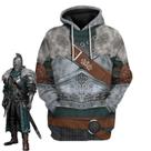 Moletom Unissex Dark Souls Com Estampa 3D, Casual, Oversized, Ajuste Solto, Esportivo