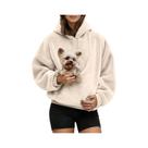 Moletom Unissex De Pelúcia Para Transporte De Animais De Estimação, Manga Longa, Bolsa Para Cães E