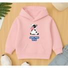 Moletom Unissex Infantil Canguru Estampa Amo Meu Tete Vaquinha Mamadeira Leite Neném Bebê Fofo Frio