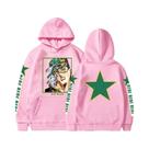 Moletom unissex Kujo Jotaro Jonathan Joseph moletom pulôver JoJo manga comprida anime com capuz