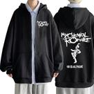Moletom Unissex My Chemical Romance Mcr Dead Com Zíper, Casual, Solto, De Manga Longa, Estiloso Moletom Unissex My Chemical Romance Mcr Dead Com Zíper, Casual, Solto, De Manga Longa, Estiloso
