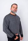 Moletom unissex Oncoclothes para pacientes oncológicos com ziper do ombro ao punho