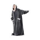 Moletom Unissex Oversized De Fleece Com Mangas Longas De Flanela E Estampa De TV