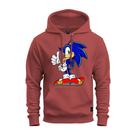 Moletom Unissex Premium Algodão Personalizado Sonic