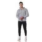 Moletom Zíper Masculino Cinza Canguru Moletom Zíper Masculino Cinza Canguru