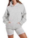 Moletons Anouncy Comfort, pulôver de lã de grandes dimensões, cinza, XL