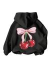 Moletons com capuz RoseSeek Girl's Bow Cheetah Leopard de manga comprida 11Y Moletons com capuz RoseSeek Girl's Bow Cheetah Leopard de manga comprida 11Y