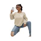 Moletons Femininos Com Estampa De Coração, Casuais E Confortáveis, Hoodies De Gola Redonda, Roupas