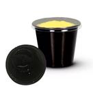 Molheira 60ml Galvanotek Preto C/ Tampa Shoyu,maionese com 100 unidades