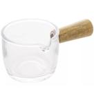 Molheira Cremeira de Vidro 100ml Cabo de Bambu Lyor Caldas Mesa Posta Molhos Shoyu Molheira Cremeira de Vidro 100ml Cabo de Bambu Lyor Caldas Mesa Posta Molhos Shoyu