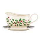 Molheira de Natal Lenox de 19 onças com suporte e detalhes dourados