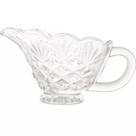 Molheira Leiteira de Vidro Cristal 140ml Com Alça Dublin Lyor