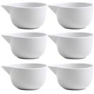Molheira Porcelana Branca 80ml - Finger food - 6 Peças