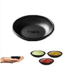 Molheira Porta Molho Shoyu 10cm Redondo em Melamina Preto Molheira Porta Molho Shoyu 10cm Redondo em Melamina Preto