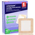 Molho de espuma de silicone VitaFoam 3 x 3 cm com borda x10