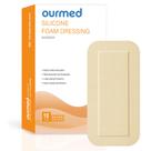Molhos de espuma de silicone Ourmed 4x8cm - 10 pacotes