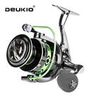 Molinete Deukio Dk5000 12kg Drag Carretel Manivela Aste Em Aluminio verde