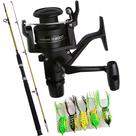 Molinete Ix 4000 Vara de 2 Partes 40lb Fibra de Vidro Pesca Traira Molinete Ix 4000 Vara de 2 Partes 40lb Fibra de Vidro Pesca Traira