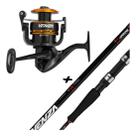 Molinete Venza 3000 6Rol. Marine + Vara Venza 1,83m 15-30lbs