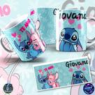 Momentos Mágicos com Stitch Caneca Dia dos Namorados