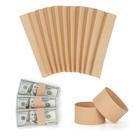 Money Bands PONNOR 550 Pack Blank Natural Kraft Brown