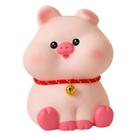 Money Bank Creative Ding Dong Pig PVC para crianças 13x13x17cm