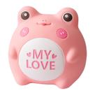 Money Bank MY LOVE Cute Frog PVC para crianças 15,5 x 14,5 x 14 cm