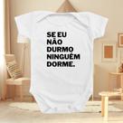 Monibeni Roupinha Body de Bebê Se Eu Não Dormir Ninguém Dorme Frase Temático Presente Menino Menina