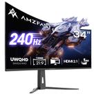 Monitor Amzfast AMZG34C8 Pro 34" Curvo 240Hz UWQHD Monitor Amzfast AMZG34C8 Pro 34" Curvo 240Hz UWQHD