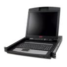 Monitor APC AP5717 LCD 17, Teclado &amp Mouse COR Preta - AP5717