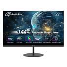 Monitor ArcticPro de 27 polegadas FHD 1080p 144 Hz IPS 1 ms HDMI/DP