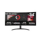 Monitor Curvo LG UltraWide 34 WQHD 100Hz VA 5ms DP HDMI 34WR50QKB Monitor Curvo LG UltraWide 34 WQHD 100Hz VA 5ms DP HDMI 34WR50QKB