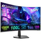 Monitor Curvo SANSUI 24" 100Hz USB-C com Alto-Falante - ES-24C1