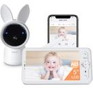 Monitor de Bebê ARENTI 2K - Câmera Smart com Tela de 5 Polegadas e Visão Noturna