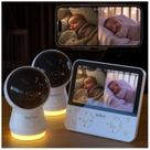 Monitor de Bebê BOIFUN 5,5" 4MP Câmera Dupla com Detecção AI