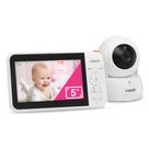Monitor de Bebê VTech VM924 com Tela Remota de 5 Polegadas Pan-Tilt-Zoom