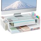 Monitor de computador Stand Riser AUPSEN com gavetas e suporte para canetas