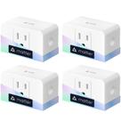 Monitor de energia WiFi Smart Plug Meross Matter 15A, pacote com 4