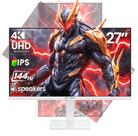 Monitor de jogos CRUA 4K UHD de 27 polegadas (3840x2160) 144Hz IPS