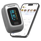 Monitor de Oxigênio no Sangue Vibeat Bluetooth para Dedo Cinza