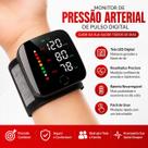 Monitor Digital de Pressão Arterial para Pulso Recarregável USB Rápido e preciso Monitor Digital de Pressão Arterial para Pulso Recarregável USB Rápido e preciso